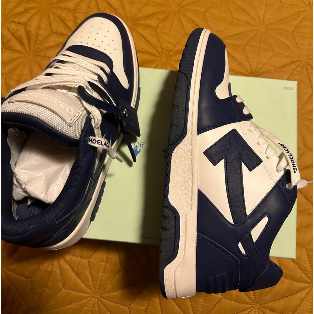 Off white out of office blue
